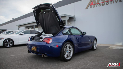 2007 BMW Z4 M Coupe in Interlagos Blue Metallic over Black Nappa