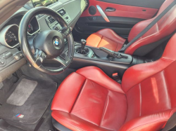 2007 BMW Z4 M Coupe in Titanium Silver Metallic over Imola Red Nappa