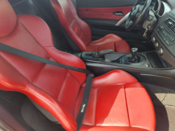2007 BMW Z4 M Coupe in Titanium Silver Metallic over Imola Red Nappa