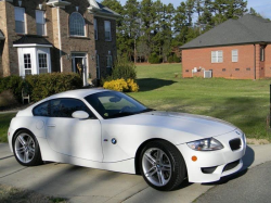 2007 BMW Z4 M Coupe in Alpine White III over Dark Sepang Brown Nappa