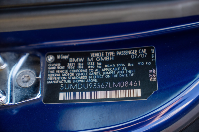 2007 BMW Z4 M Coupe in Interlagos Blue Metallic over Black Nappa
