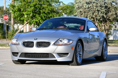 2007 BMW Z4 M Coupe in Titanium Silver Metallic over Imola Red Nappa