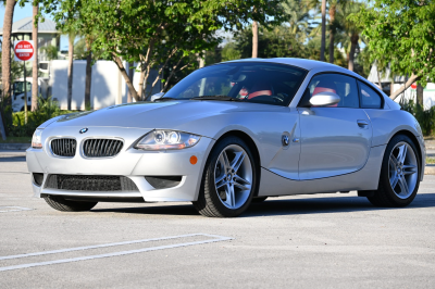 2007 BMW Z4 M Coupe in Titanium Silver Metallic over Imola Red Nappa
