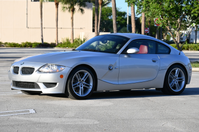 2007 BMW Z4 M Coupe in Titanium Silver Metallic over Imola Red Nappa