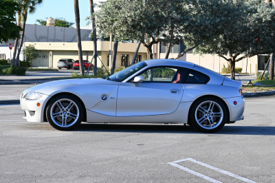 2007 BMW Z4 M Coupe in Titanium Silver Metallic over Imola Red Nappa