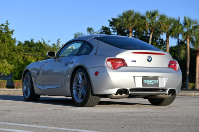 2007 BMW Z4 M Coupe in Titanium Silver Metallic over Imola Red Nappa