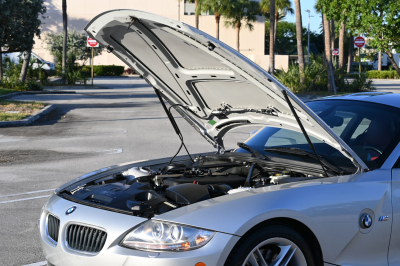 2007 BMW Z4 M Coupe in Titanium Silver Metallic over Imola Red Nappa