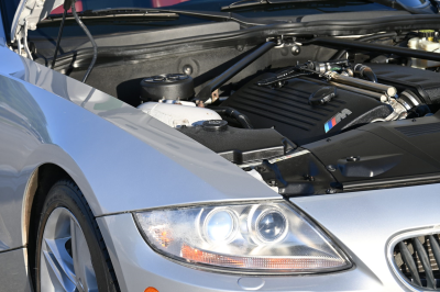 2007 BMW Z4 M Coupe in Titanium Silver Metallic over Imola Red Nappa