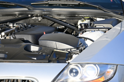 2007 BMW Z4 M Coupe in Titanium Silver Metallic over Imola Red Nappa