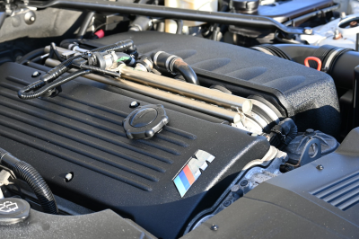 2007 BMW Z4 M Coupe in Titanium Silver Metallic over Imola Red Nappa