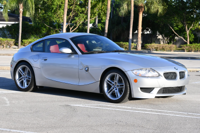 2007 BMW Z4 M Coupe in Titanium Silver Metallic over Imola Red Nappa