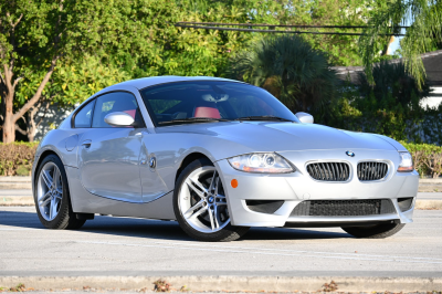 2007 BMW Z4 M Coupe in Titanium Silver Metallic over Imola Red Nappa