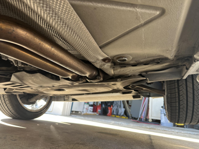 2007 BMW Z4 M Coupe in Titanium Silver Metallic over Imola Red Nappa