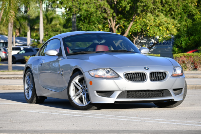 2007 BMW Z4 M Coupe in Titanium Silver Metallic over Imola Red Nappa