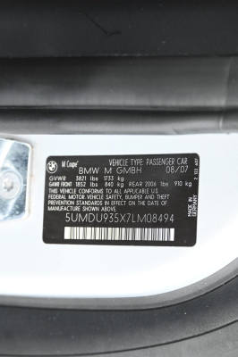 2007 BMW Z4 M Coupe in Titanium Silver Metallic over Imola Red Nappa