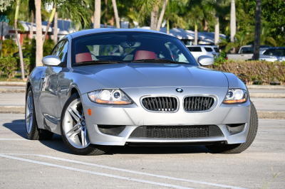 2007 BMW Z4 M Coupe in Titanium Silver Metallic over Imola Red Nappa