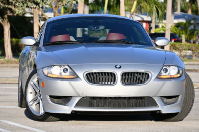 2007 BMW Z4 M Coupe in Titanium Silver Metallic over Imola Red Nappa