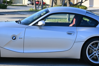 2007 BMW Z4 M Coupe in Titanium Silver Metallic over Imola Red Nappa