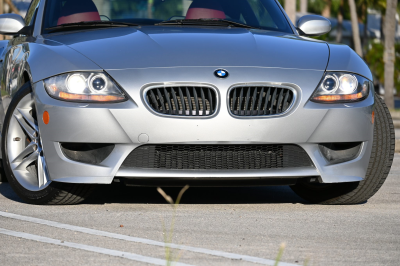 2007 BMW Z4 M Coupe in Titanium Silver Metallic over Imola Red Nappa