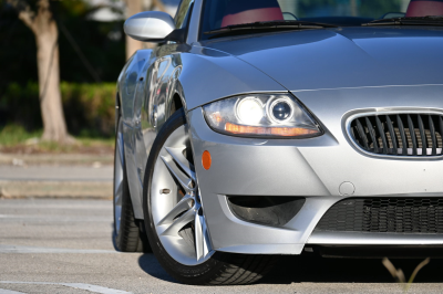 2007 BMW Z4 M Coupe in Titanium Silver Metallic over Imola Red Nappa