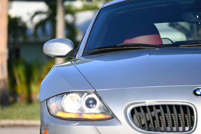2007 BMW Z4 M Coupe in Titanium Silver Metallic over Imola Red Nappa
