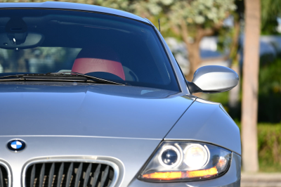 2007 BMW Z4 M Coupe in Titanium Silver Metallic over Imola Red Nappa
