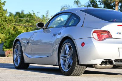 2007 BMW Z4 M Coupe in Titanium Silver Metallic over Imola Red Nappa