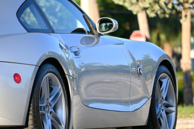2007 BMW Z4 M Coupe in Titanium Silver Metallic over Imola Red Nappa