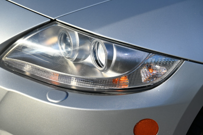 2007 BMW Z4 M Coupe in Titanium Silver Metallic over Imola Red Nappa