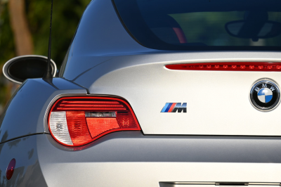 2007 BMW Z4 M Coupe in Titanium Silver Metallic over Imola Red Nappa