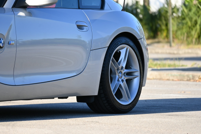 2007 BMW Z4 M Coupe in Titanium Silver Metallic over Imola Red Nappa