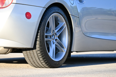 2007 BMW Z4 M Coupe in Titanium Silver Metallic over Imola Red Nappa