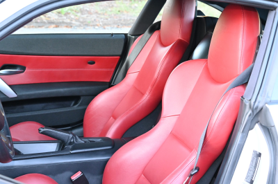 2007 BMW Z4 M Coupe in Titanium Silver Metallic over Imola Red Nappa