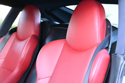 2007 BMW Z4 M Coupe in Titanium Silver Metallic over Imola Red Nappa