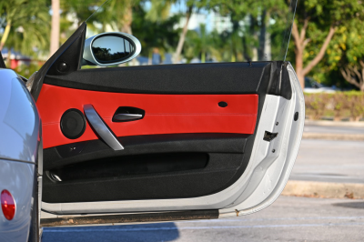 2007 BMW Z4 M Coupe in Titanium Silver Metallic over Imola Red Nappa