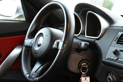 2007 BMW Z4 M Coupe in Titanium Silver Metallic over Imola Red Nappa