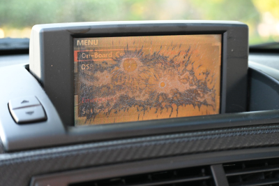 2007 BMW Z4 M Coupe in Titanium Silver Metallic over Imola Red Nappa