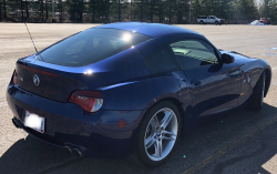 2007 BMW Z4 M Coupe in Interlagos Blue Metallic over Black Nappa