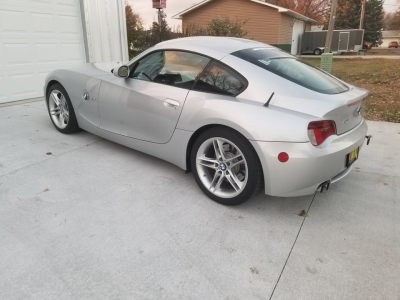 2007 BMW Z4 M Coupe in Titanium Silver Metallic over Black Nappa