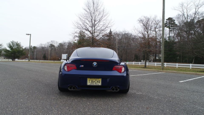 2008 BMW Z4 M Coupe in Interlagos Blue Metallic over Light Sepang Bronze Extended Nappa