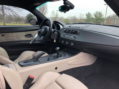 2008 BMW Z4 M Coupe in Interlagos Blue Metallic over Light Sepang Bronze Extended Nappa