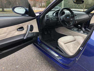 2008 BMW Z4 M Coupe in Interlagos Blue Metallic over Light Sepang Bronze Extended Nappa