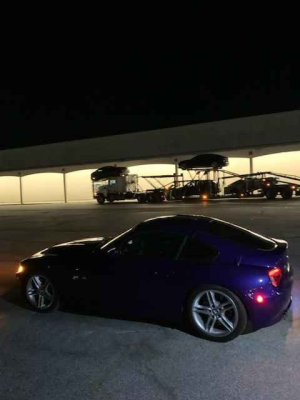 2008 BMW Z4 M Coupe in Interlagos Blue Metallic over Light Sepang Bronze Nappa