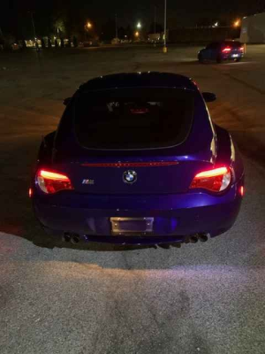 2008 BMW Z4 M Coupe in Interlagos Blue Metallic over Light Sepang Bronze Nappa