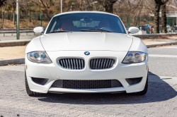 2008 BMW Z4 M Coupe in Alpine White III over Imola Red Nappa