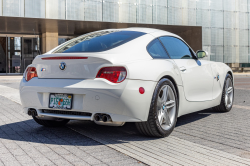 2008 BMW Z4 M Coupe in Alpine White III over Imola Red Nappa