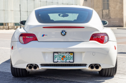2008 BMW Z4 M Coupe in Alpine White III over Imola Red Nappa