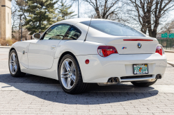 2008 BMW Z4 M Coupe in Alpine White III over Imola Red Nappa