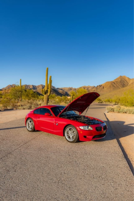 2008 BMW Z4 M Coupe in Imola Red 2 over Black Nappa