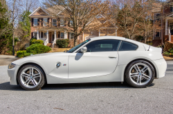 2008 BMW Z4 M Coupe in Alpine White III over Imola Red Nappa